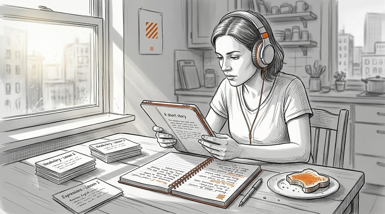 Story-based language learning workflow: 3-5x better results